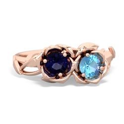 Sapphire Rose Garden 14K Rose Gold ring R5510