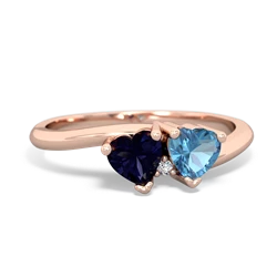 Sapphire Sweethearts 14K Rose Gold ring R5260