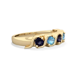 Sapphire Anniversary Band 14K Yellow Gold ring R2089