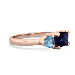 Sapphire Three Stone 14K Rose Gold ring R5235