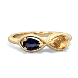 Sapphire Infinity 14K Yellow Gold ring R5050