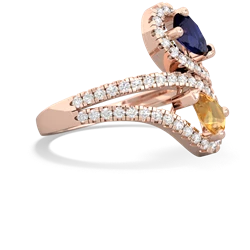 Sapphire Diamond Dazzler 14K Rose Gold ring R3000