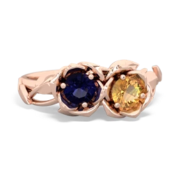 Sapphire Rose Garden 14K Rose Gold ring R5510