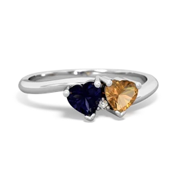 Sapphire Sweethearts 14K White Gold ring R5260