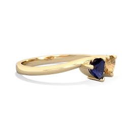 Sapphire Sweethearts 14K Yellow Gold ring R5260