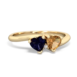 Sapphire Sweethearts 14K Yellow Gold ring R5260