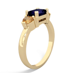 Sapphire Three Stone 14K Yellow Gold ring R5235