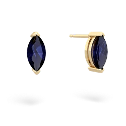 Sapphire 8X4mm Marquise Stud 14K Yellow Gold earrings E1701