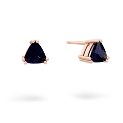 matching earrings - 5mm Trillion Stud