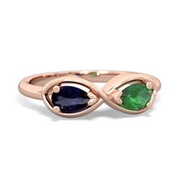 Sapphire Infinity 14K Rose Gold ring R5050