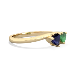 Sapphire Sweethearts 14K Yellow Gold ring R5260