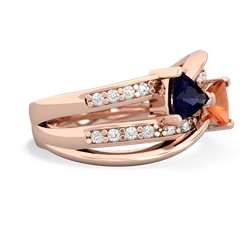 Sapphire Bowtie 14K Rose Gold ring R2360