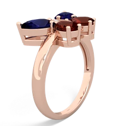 Sapphire Butterfly 14K Rose Gold ring R2215