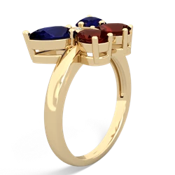 Sapphire Butterfly 14K Yellow Gold ring R2215