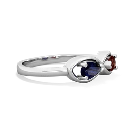 Sapphire Infinity 14K White Gold ring R5050