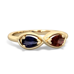 Sapphire Infinity 14K Yellow Gold ring R5050