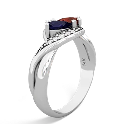 Sapphire Summer Winds 14K White Gold ring R5342