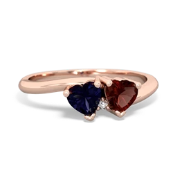 Sapphire Sweethearts 14K Rose Gold ring R5260