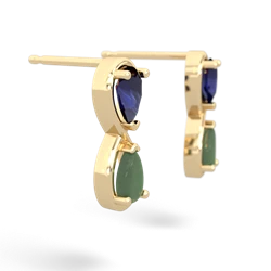 Sapphire Infinity 14K Yellow Gold earrings E5050