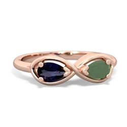 Sapphire Infinity 14K Rose Gold ring R5050