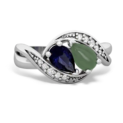 Sapphire Summer Winds 14K White Gold ring R5342