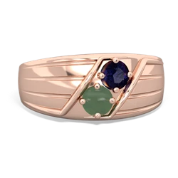 Sapphire Men's Streamline 14K Rose Gold ring R0460