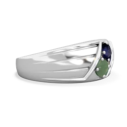 Sapphire Men's Streamline 14K White Gold ring R0460