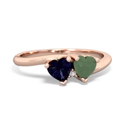 Sapphire Sweethearts 14K Rose Gold ring R5260