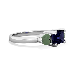 Sapphire Three Stone 14K White Gold ring R5235