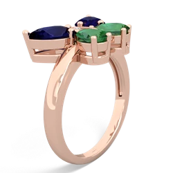 Sapphire Butterfly 14K Rose Gold ring R2215