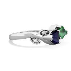 Sapphire Floral Elegance 14K White Gold ring R5790