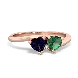 Sapphire Sweethearts 14K Rose Gold ring R5260