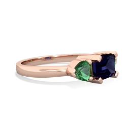 Sapphire Three Stone 14K Rose Gold ring R5235