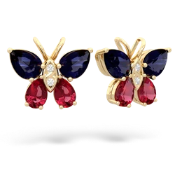 matching earrings - Butterfly