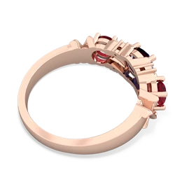 Sapphire Hugs And Kisses 14K Rose Gold ring R5016