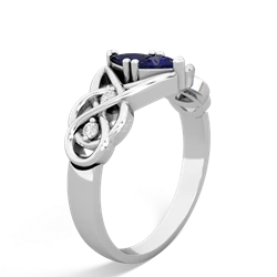 Sapphire Keepsake Celtic Knot 14K White Gold ring R5300