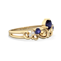 Sapphire Crown Keepsake 14K Yellow Gold ring R5740