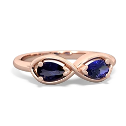 Sapphire Infinity 14K Rose Gold ring R5050