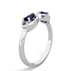 Sapphire Infinity 14K White Gold ring R5050