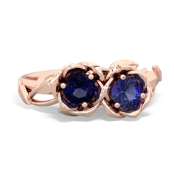 Sapphire Rose Garden 14K Rose Gold ring R5510