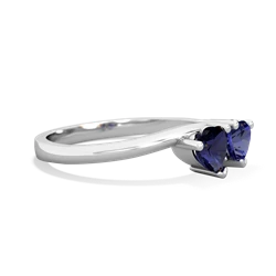 Sapphire Sweethearts 14K White Gold ring R5260