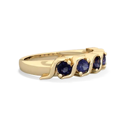 Sapphire Anniversary Band 14K Yellow Gold ring R2089