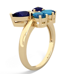 Sapphire Butterfly 14K Yellow Gold ring R2215