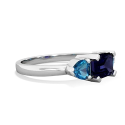 Sapphire Three Stone 14K White Gold ring R5235