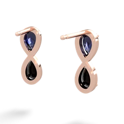 Sapphire Infinity 14K Rose Gold earrings E5050