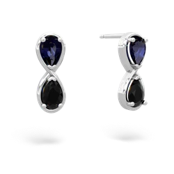 Sapphire Infinity 14K White Gold earrings E5050