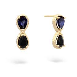 Sapphire Infinity 14K Yellow Gold earrings E5050