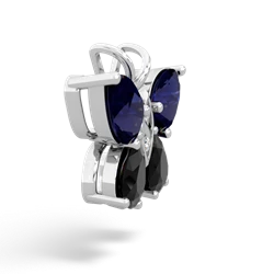 Sapphire Butterfly 14K White Gold pendant P2215