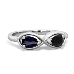 Sapphire Infinity 14K White Gold ring R5050