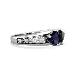 Sapphire Heart To Heart 14K White Gold ring R3342